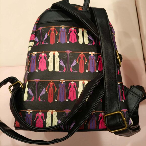 Loungefly Disney Villains Dresses Mini Backpack new without tags - Picture 2 of 2